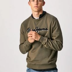 Shop All Pepe Jeans Sweater - Lamont - Olive - PM581649
