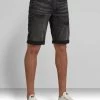 G-Star Denim Shorts - D-Staq 3D - Worn In Tar Black Restored - D10064-C526