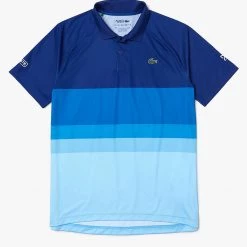 Shop All Lacoste Polo Shirt - Color Block - White And Blue - DH6959
