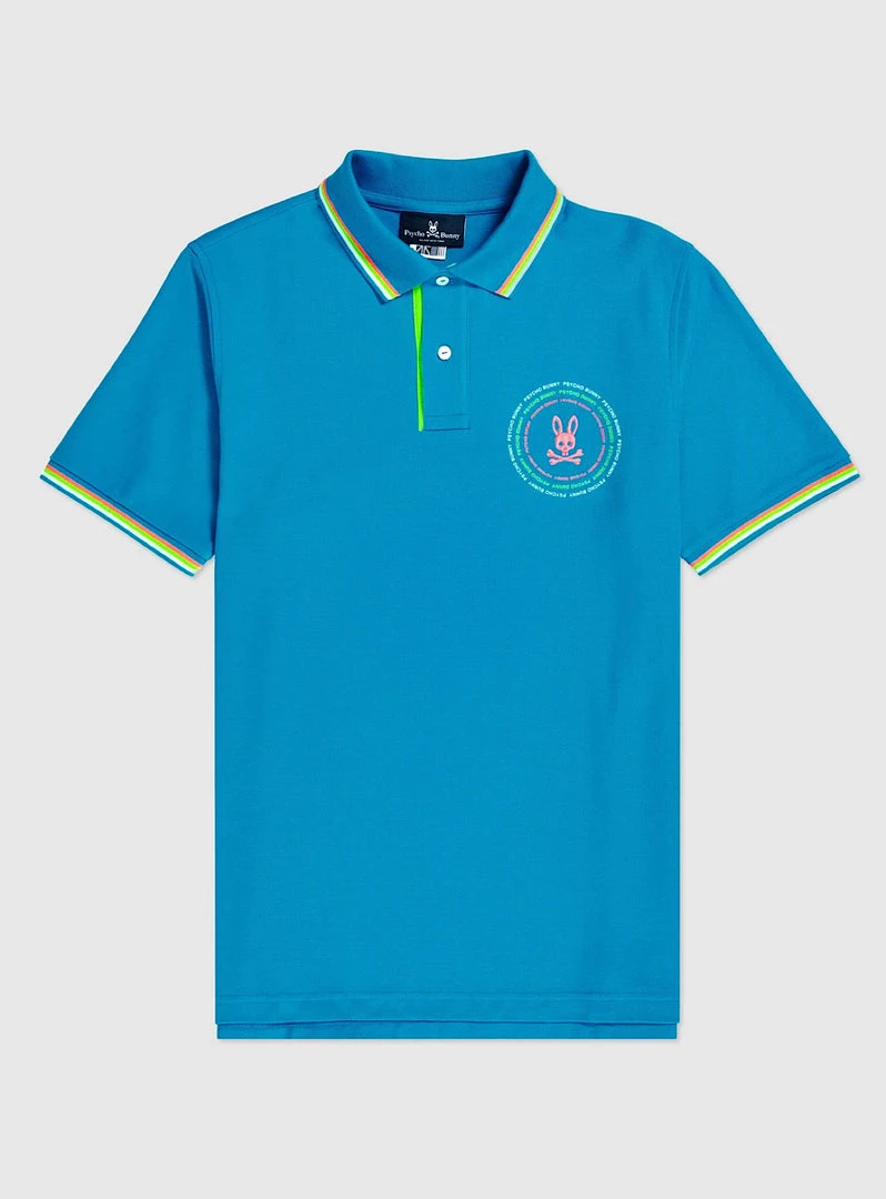 Shop All Psycho Bunny Polo - Ovington - Aegean Sea - B6K264P1PC 1 Shop All Psycho Bunny Polo - Ovington - Aegean Sea - B6K264P1PC