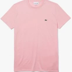 Lacoste T-Shirt - Crewneck Pima Cotton Jersey - Pink-7SY - TH6709