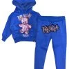 Majestik Kids Jogger Set - Bear - Royal Blue - KD2131 Shop All