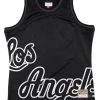Shop All Mitchell & Ness Jersey - Big Face LA Lakers - Black And White - TMTK1061