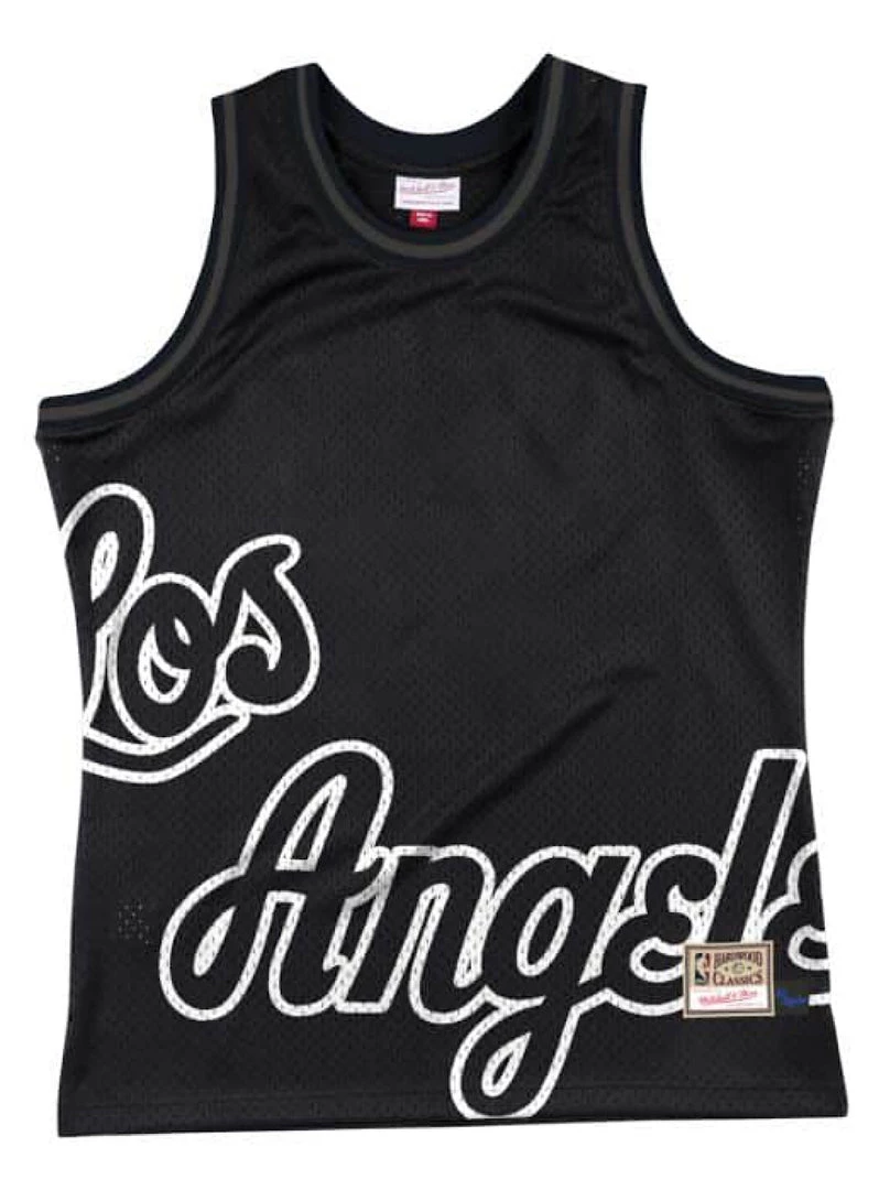 Shop All Mitchell & Ness Jersey - Big Face LA Lakers - Black And White - TMTK1061 1 Shop All Mitchell & Ness Jersey - Big Face LA Lakers - Black And White - TMTK1061