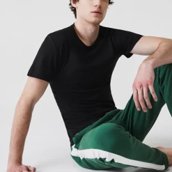 Lacoste T-Shirt - Crewneck Slim Fit 3-Pack - Black - TH3321 Shop All