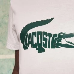 Shop All Lacoste T-Shirt - Print Crocodile - White-001 - TH6907