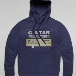Shop All G-Star Hoodie - Originals - Servant Blue - D20696