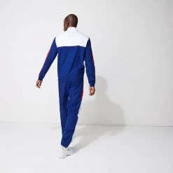 Lacoste Tracksuit - ColorBlocked - White With White And Red - WH2104 Shop All