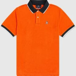 Psycho Bunny - Greyson Terry Polo - Alloy Orange - SP22 - B6K305S1CO Shop All