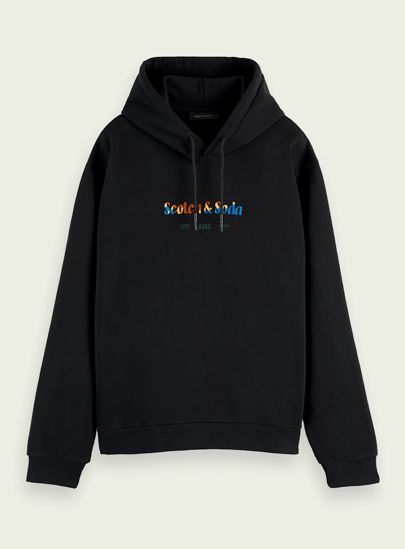Shop All Scotch & Soda Hoodie - Logo - Black - 165351 1 Shop All Scotch & Soda Hoodie - Logo - Black - 165351