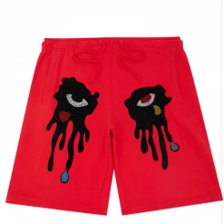 Roku Studio Shorts - Rhinestone Eyes - Red - RK3480390