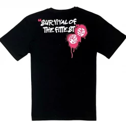 Shop All Motive Denim T-Shirt - Only The Strong - Black - MT76