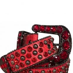 Shop All Karma Belt - Alligator - Red With Red Crystals - Style 5