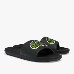 Lacoste Slides - Croco - Black - 7-38CMA00731B4