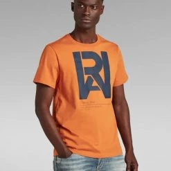 G-Star T-Shirt - Graphic Raw - Amber - D19893 Shop All