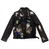 Majestik Denim Jacket - Stones And Patches - Black - DJ2131 Shop All