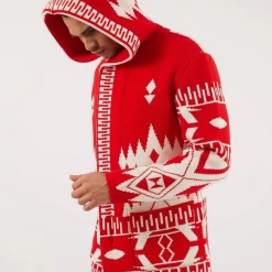 Shop All One In A Million Sweater - Cardigan - Red And White - C709-5