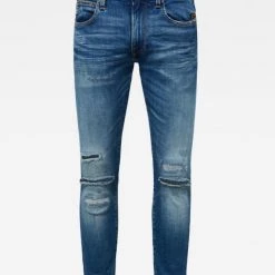 Shop All G-Star Jeans - Lancet Skinny - Faded Ripped Azurite - D17235-C295