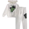 Shop All Majestik Kids Jogger Set - Fly High - White - KD2123