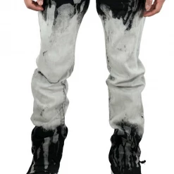 Preme Jeans - Washed - Black On White - PR-WB-967