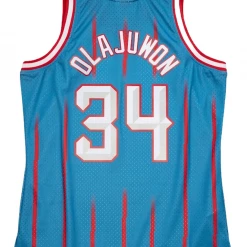 Mitchell & Ness Jersey - Houston Rockets Hakeem Olajuwon - Blue And Red - SMJYGS20080 3 Mitchell & Ness Jersey - Houston Rockets Hakeem Olajuwon - Blue And Red - SMJYGS20080