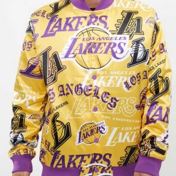 Pro Standard Jacket - LA Lakers Satin - Yellow - BLL652870 Shop All
