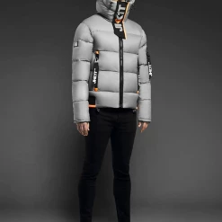Jack1t Puffer Jacket - Diamond Down - Grey - M011ENA20046E02
