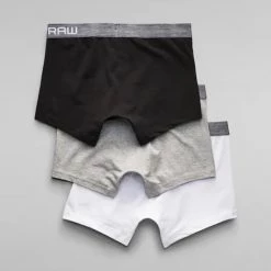 Shop All G-Star Underwear - Classic Trunk 3-Pack - Black With Grey And White - D03359