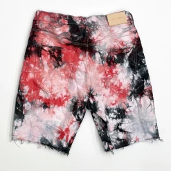 Shop All Purple-Brand Shorts - Tie Dye Jacquard Monogram - Red Black - P020-RBJS222