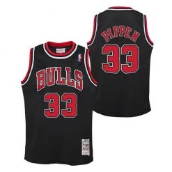Shop All Mitchell & Ness Kids Jersey - Bulls 33 Pippen - Black And Red