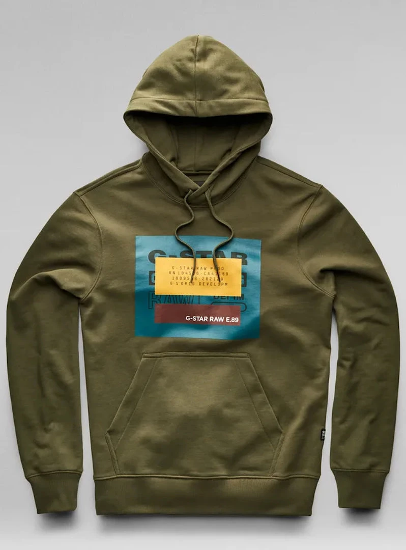G-Star Hoodie - Original - Shadow Olive - D21163 1 G-Star Hoodie - Original - Shadow Olive - D21163