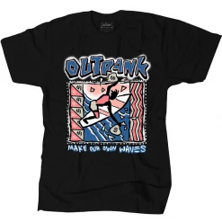 Outrank T-Shirt - Make Our Own Waves - Black - QS452 Shop All