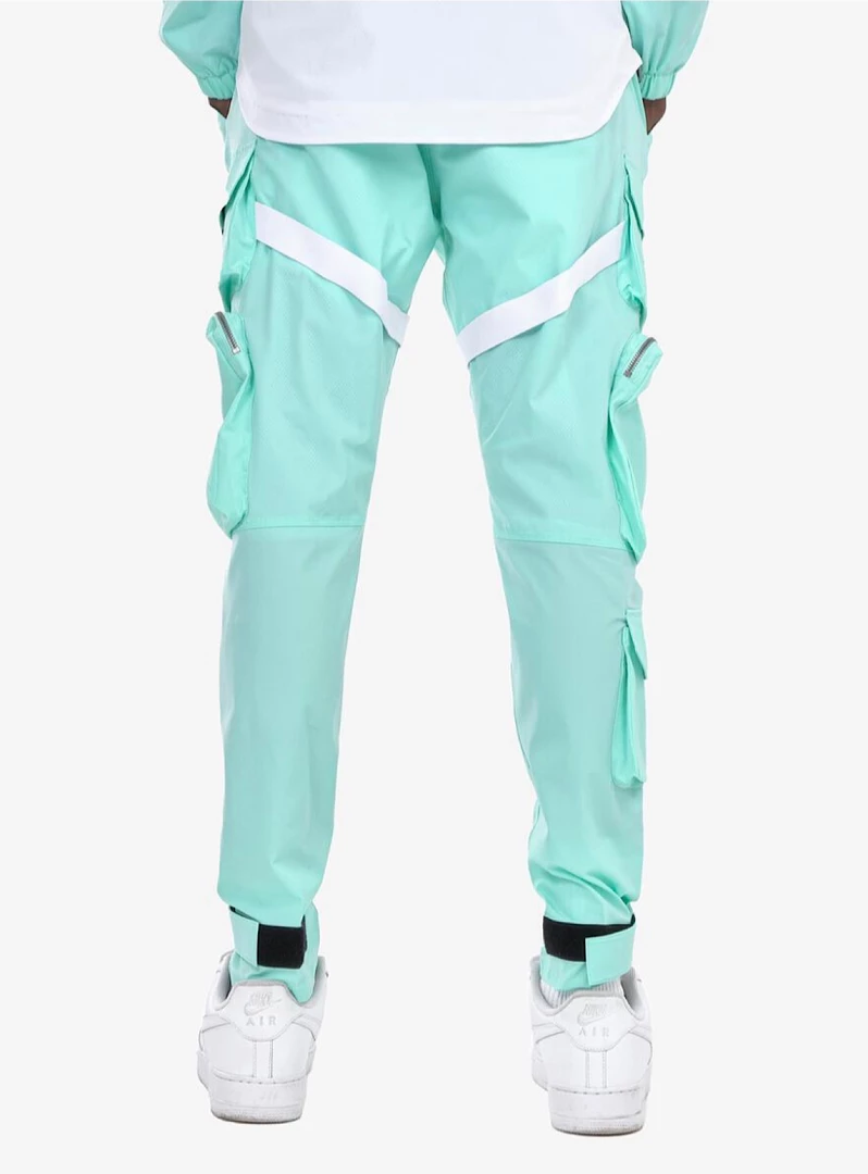 Shop All Life Code Track Pants - Utility Straps - Mint - 13P03 2 Shop All Life Code Track Pants - Utility Straps - Mint - 13P03