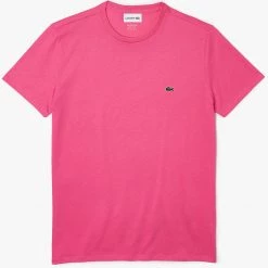 Lacoste T-Shirt - Crewneck Pima Cotton Jersey - Pink-PQS - TH6709 Shop All