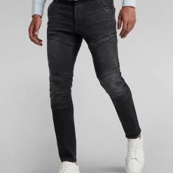 G-Star Jeans - Rackam 3D Skinny - Worn In Black Onyx - D06763-C910