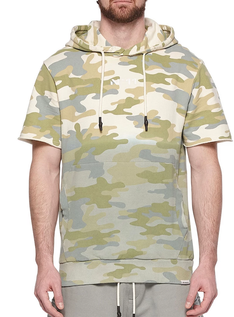 Elevenparis Short Set - Army - Leaf Green Camo - 22S1SW01 2 Elevenparis Short Set - Army - Leaf Green Camo - 22S1SW01