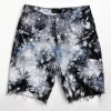 Purple-Brand Shorts - Tie Dye Jacquard Monogram - Blue Black - P020-BBJS222 Shop All