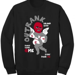 Outrank Sweater - Stay Doin' Me - Black - OR1917CF