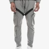 Life Code Track Pants - Utility Straps - Silver - 13P03 Shop All