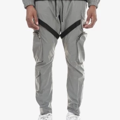 Life Code Track Pants - Utility Straps - Silver - 13P03 Shop All