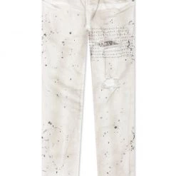 PURPLE-BRAND Purple Brand Jeans - Bandana Patch Pocket White - P002-BPW Shop All