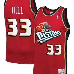 Mitchell & Ness Jersey - Detroit Pistons Hill 33 - Red - SMJYAC18057 Shop All