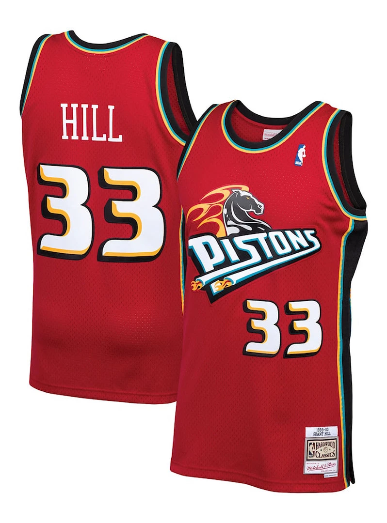 Mitchell & Ness Jersey - Detroit Pistons Hill 33 - Red - SMJYAC18057 Shop All 1 Mitchell & Ness Jersey - Detroit Pistons Hill 33 - Red - SMJYAC18057 Shop All