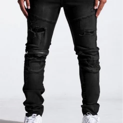 Crysp Denim Jeans - Bart - Jet Black - CRYSPJB-103