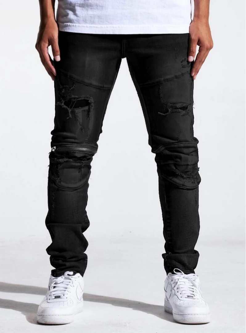 Crysp Denim Jeans - Bart - Jet Black - CRYSPJB-103 1 Crysp Denim Jeans - Bart - Jet Black - CRYSPJB-103