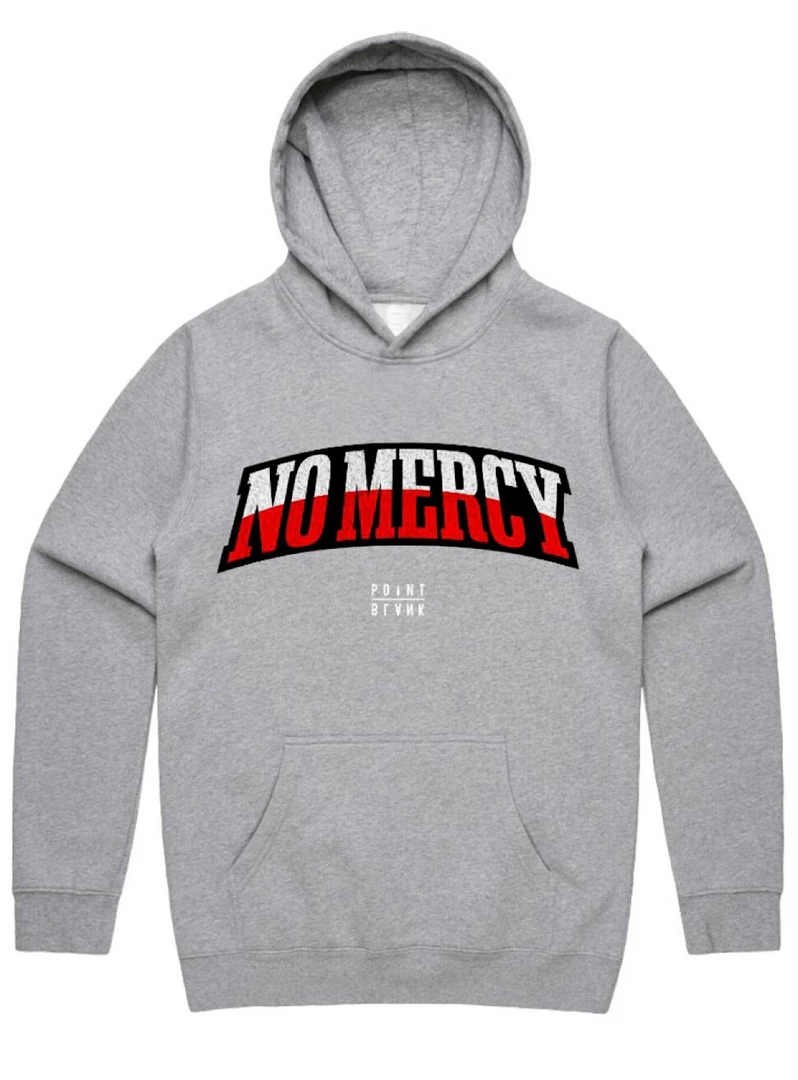 Point Blank Hoodie - No Mercy - Heather Grey 1 Point Blank Hoodie - No Mercy - Heather Grey