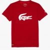 Lacoste T-Shirt - Croc Print - Red-5SX - TH6907