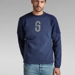Shop All G-Star Sweater - Moto - Servant Blue - D20396