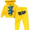 Majestik Kids Jogger Set - Bear - Yellow - KD2131 Shop All