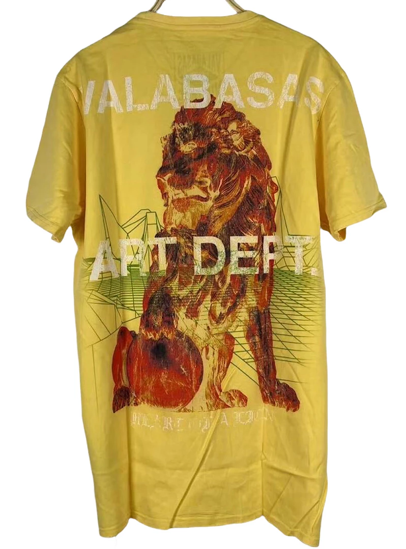 Valabasas T-Shirt - Lion Heart - Vintage Gold Shop All 1 Valabasas T-Shirt - Lion Heart - Vintage Gold Shop All